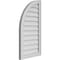 Ekena Millwork Quarter Round Top Left Surface Mount PVC Gable Vent w/ 2"W x 1-1/2"P Brickmould Frame, 18"W x 34"H GVPQL18X3402SN - alternate 2